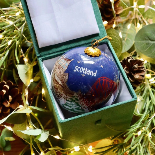 Tarjeta De Navidad Wee Blue Coo - Diseño De Adorno Escocés Y Tartán, Personalizable